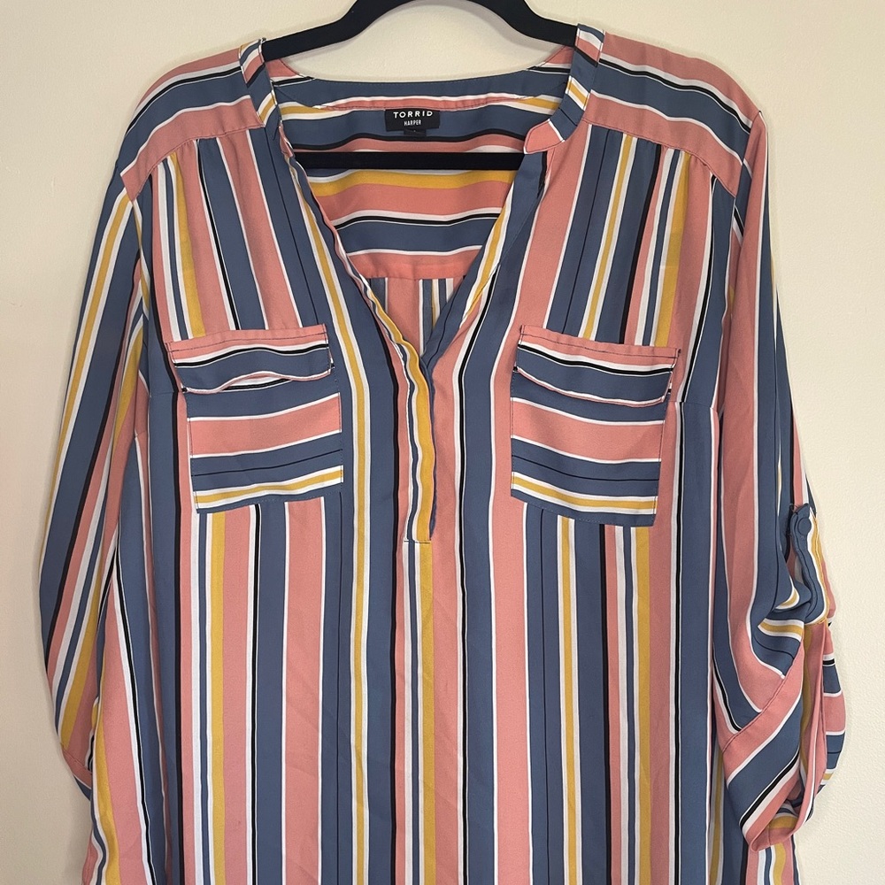 Torrid 1X striped top